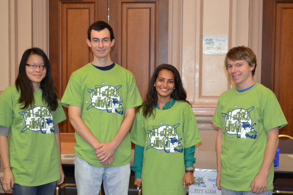 Some of our team members at SciencePalooza!